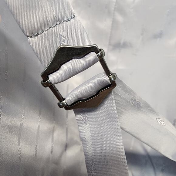 Chama Waistcoat Vest Mens M 38 Gray Rayon Blend Lined Business Wedding Formal - Picture 5 of 8